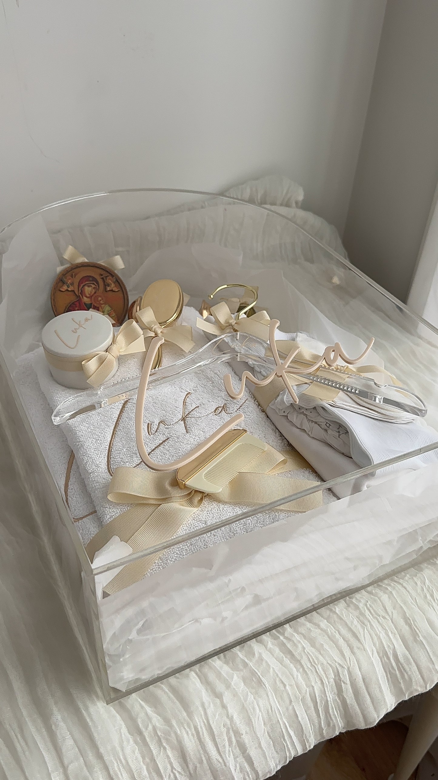 Arch Acrylic Christening & Gift Personalised Box