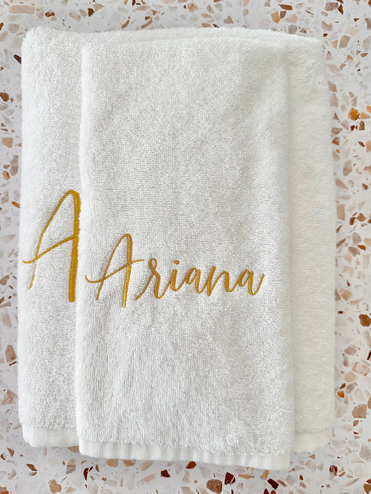 Towel Set - Ariana (Metallic Gold)