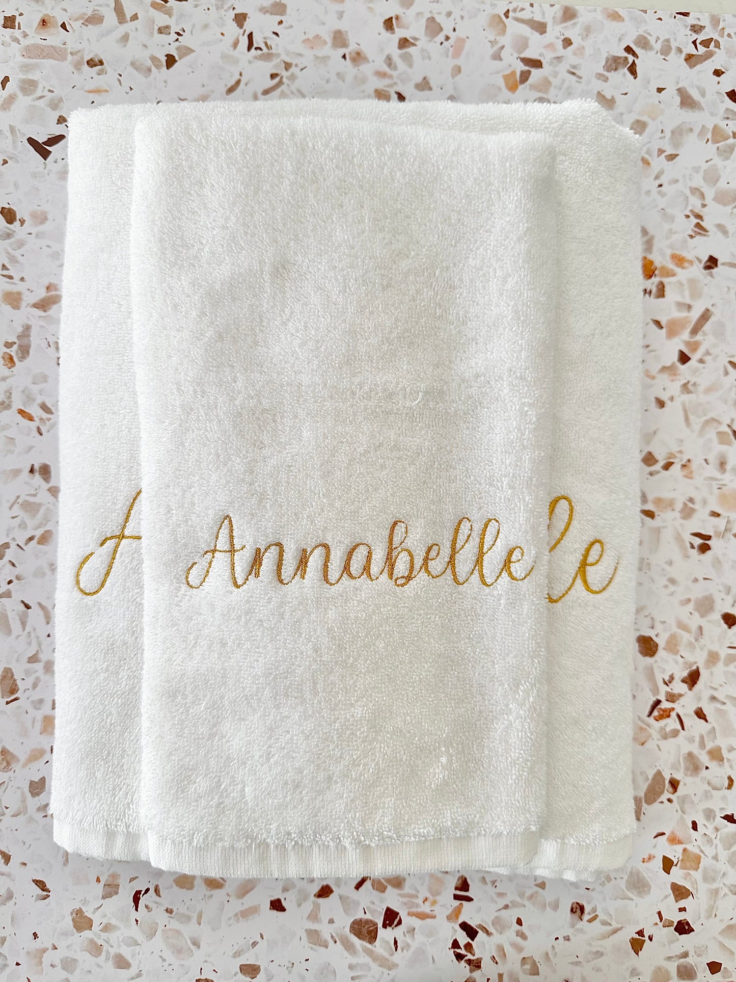 Towel Set - Annabelle ( Metallic Gold )
