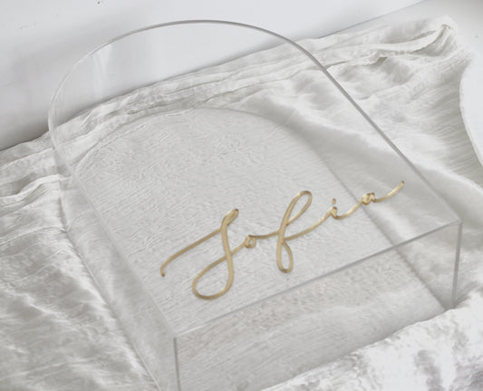 Arch Acrylic Christening & Gift Personalised Box