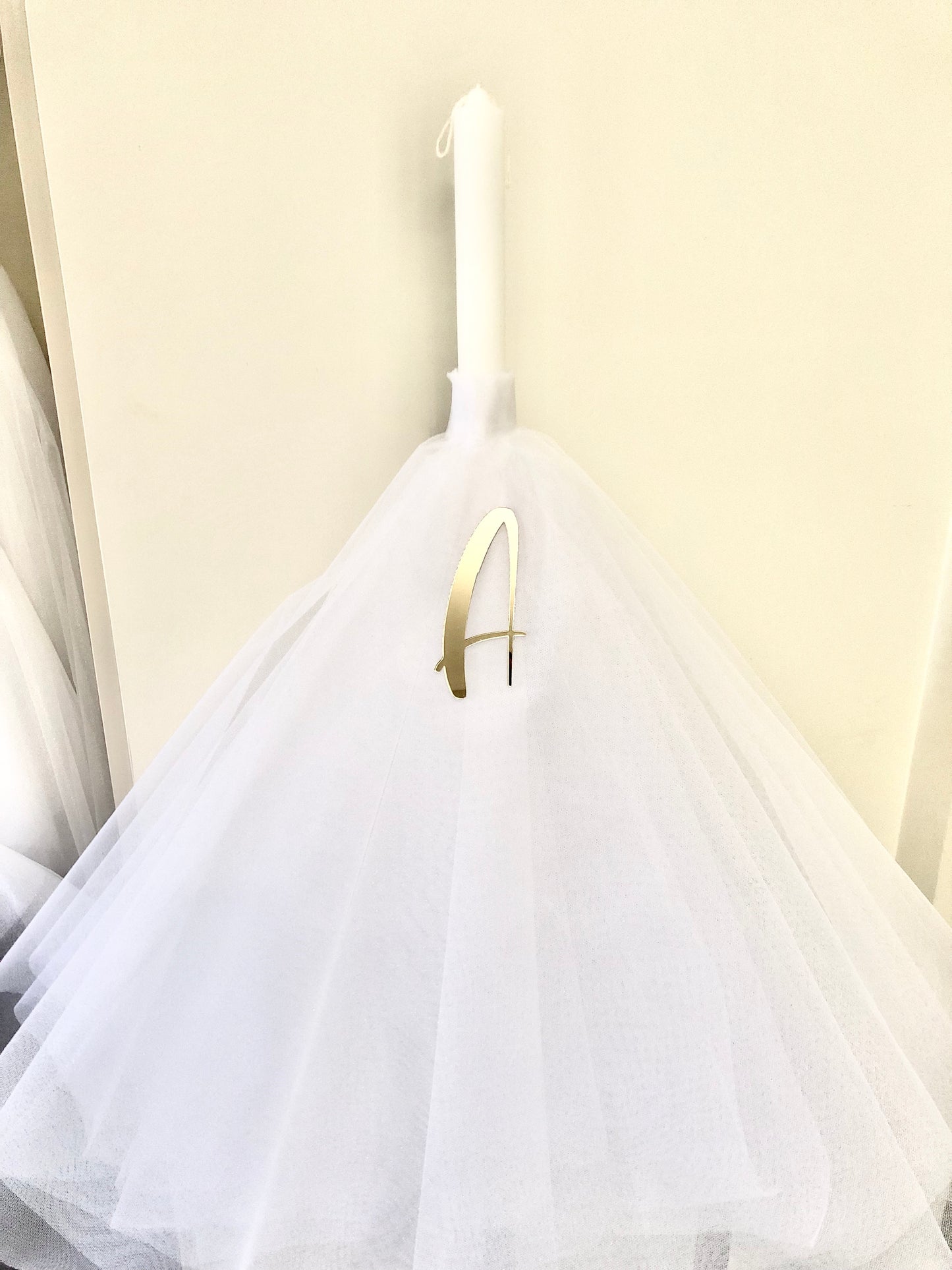 Our collection of exquisite Orthodox Christening/Wedding Tulle candles, are meticulously crafted to add a touch of beauty and spirituality to your religious ceremonies.
