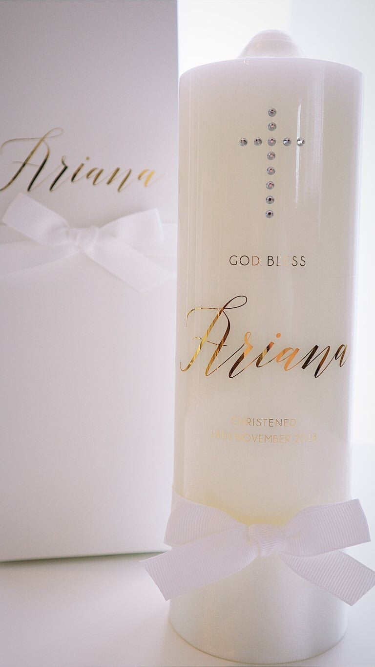 The baptismal candle symbolises the light of Christ, the light of the world, and the light within your child.