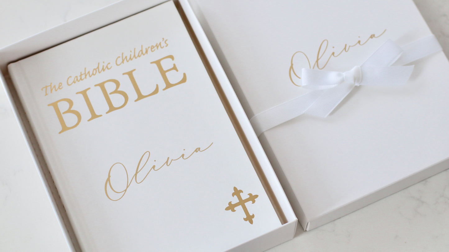 Through the stories this Catholic Child's First Bible contains, you will get to know God and how much He loves the world and all the beautiful things He has placed in it.