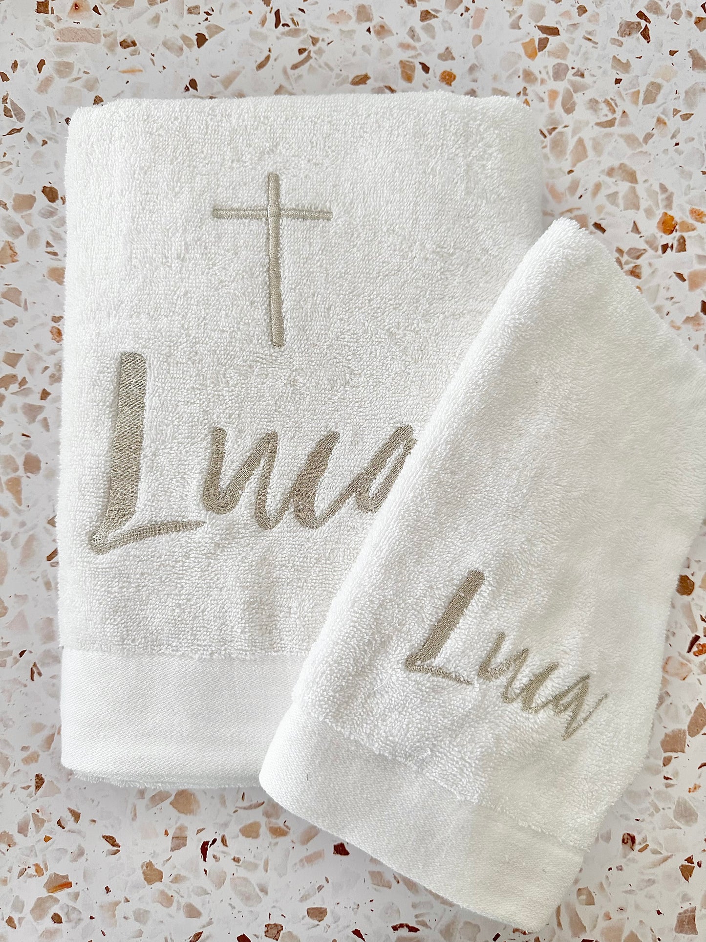 Towel Set - Luca (Mettalic Silver)