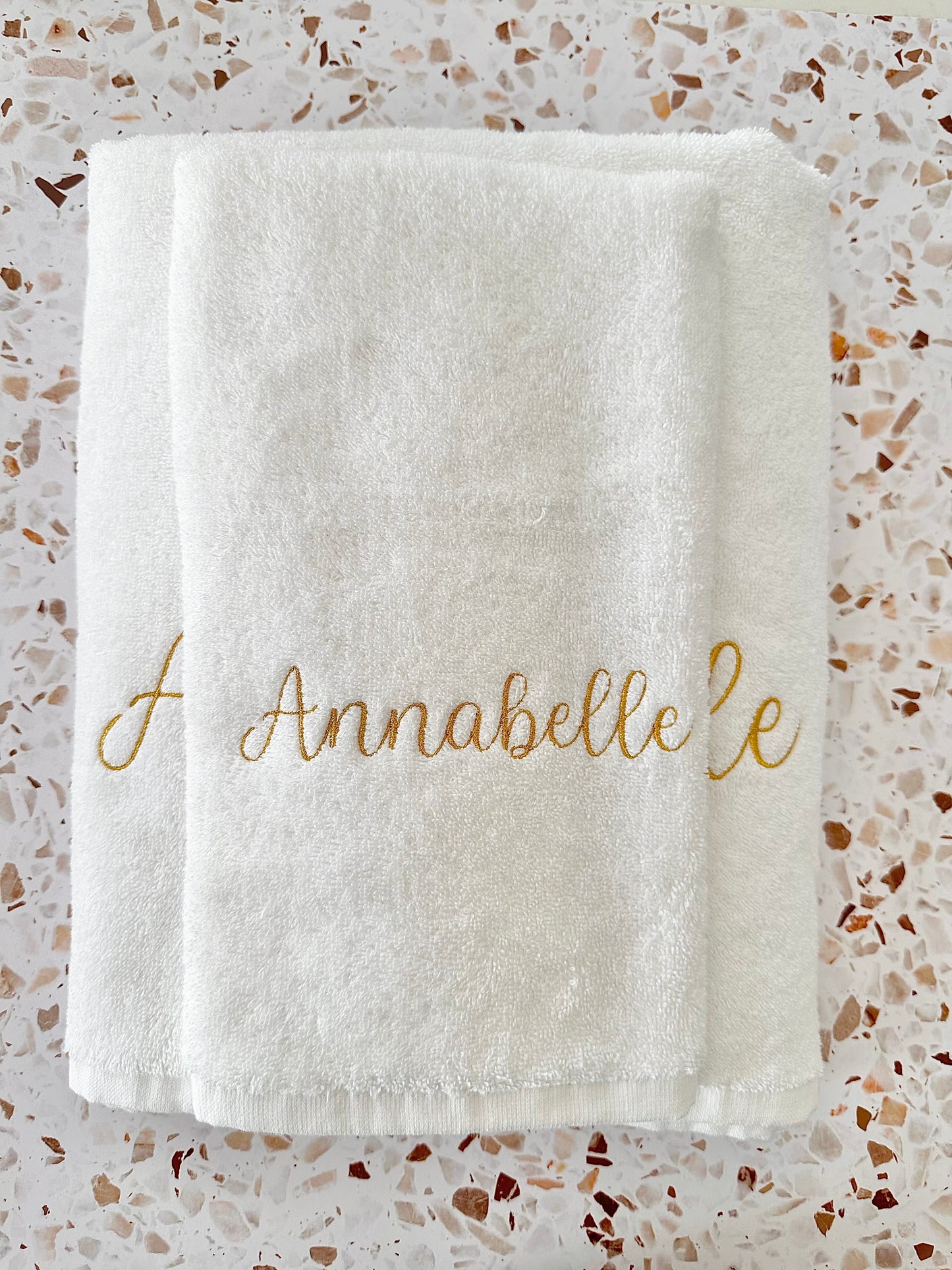 Towel Set - Annabelle ( Metallic Gold )