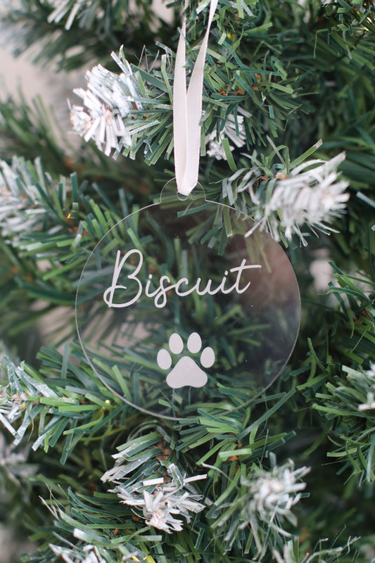 Christmas Ornament - Pet Paw Print