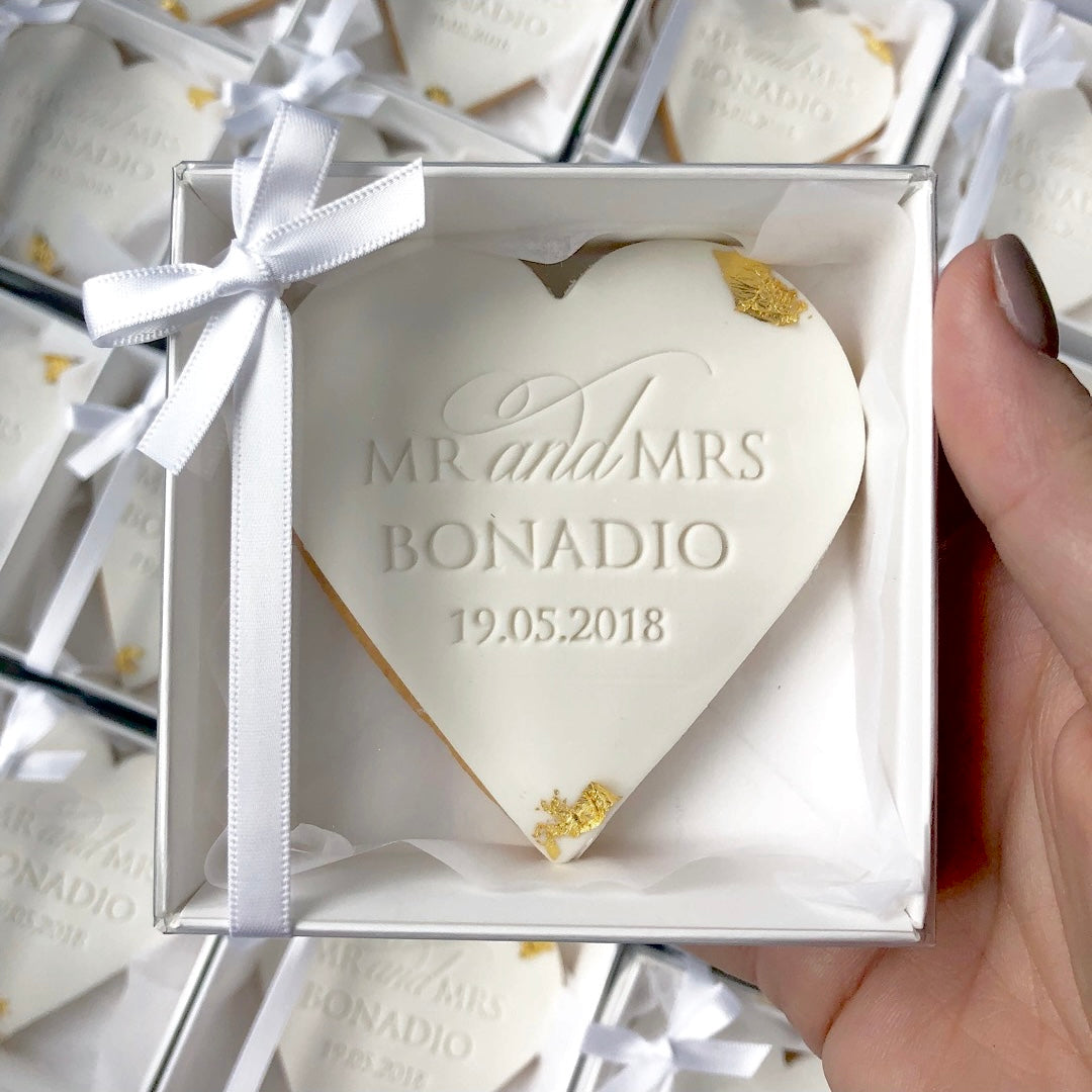 Personalised Boxed Favour Cookies with Ribbon