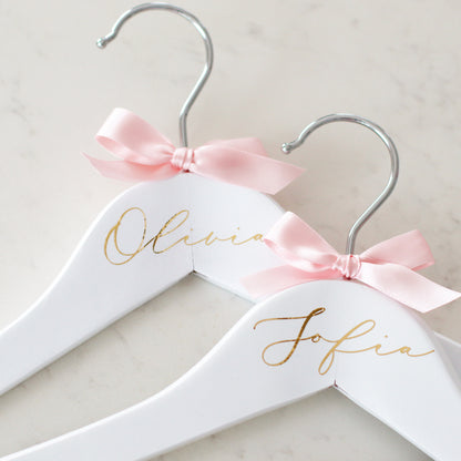 Children's Personalised Hanger with ribbon and name 