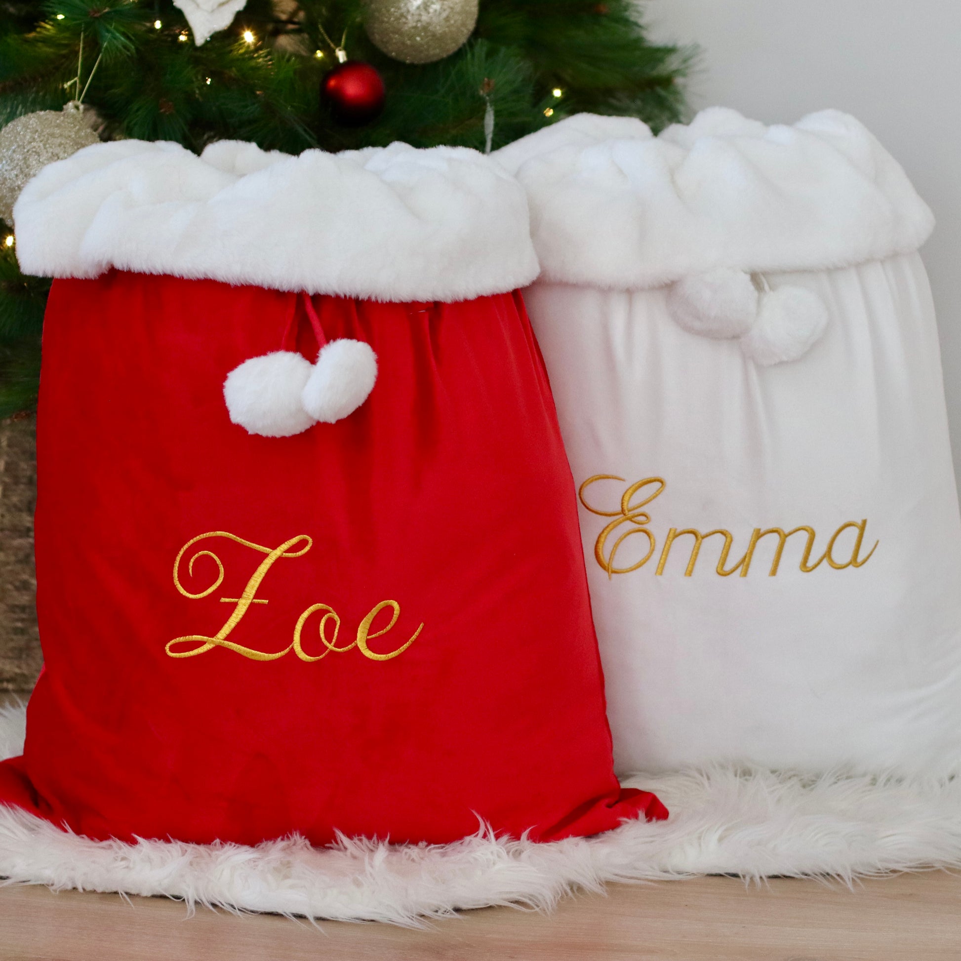 These personalised santa sacks are perfect as a keepsake