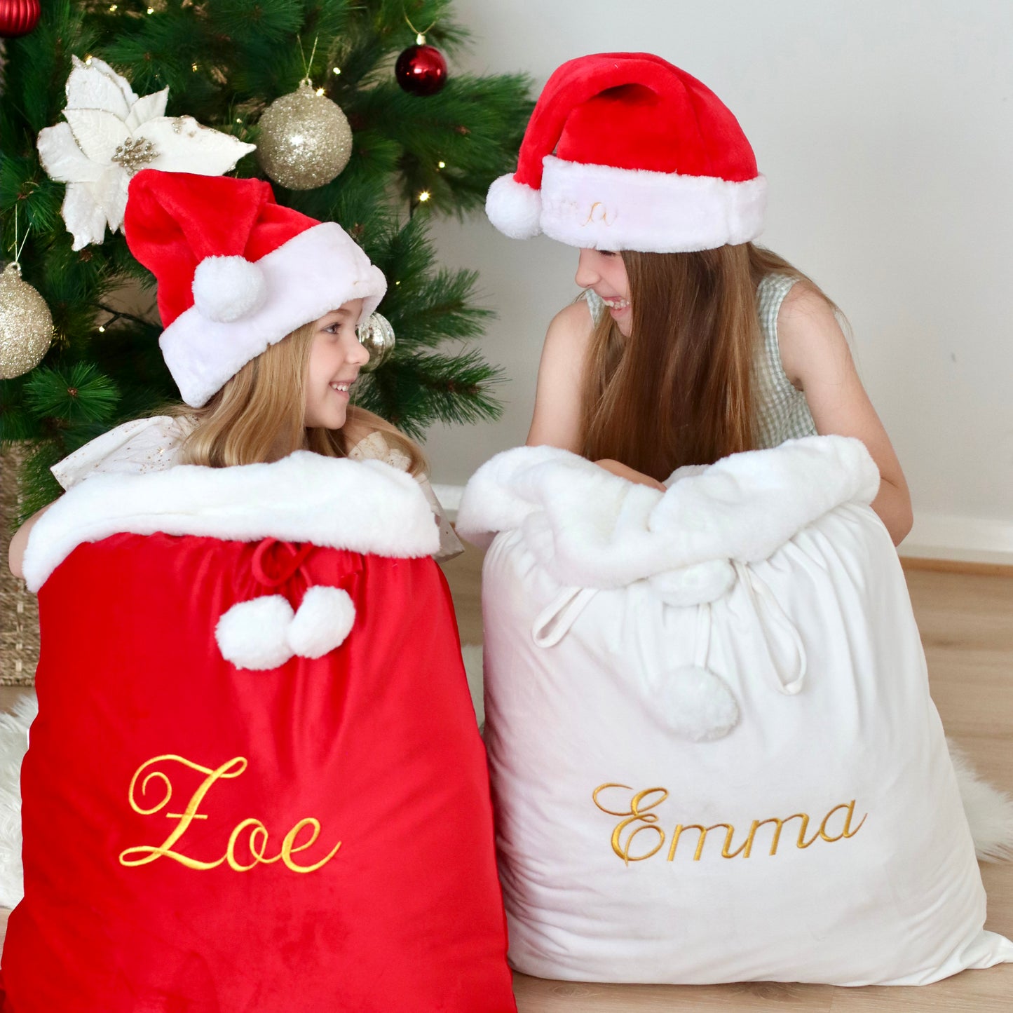 These personalised santa sacks are perfect as a keepsake