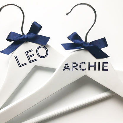 Children's Personalised Hanger with ribbon and name 