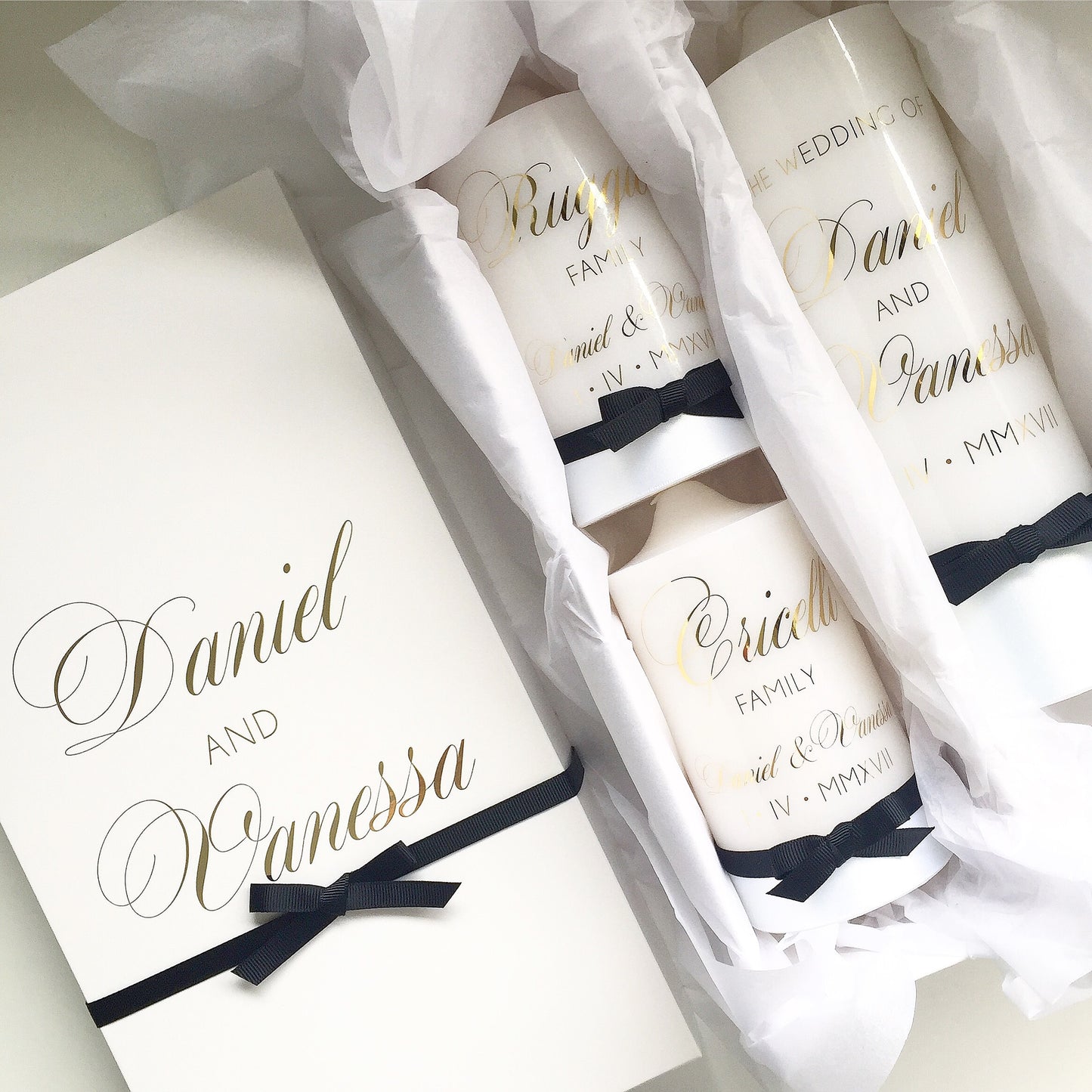 Wedding Unity Candle Set - Wedding Candle Set, includes 1 Unity Candle and 2 Family Candles.