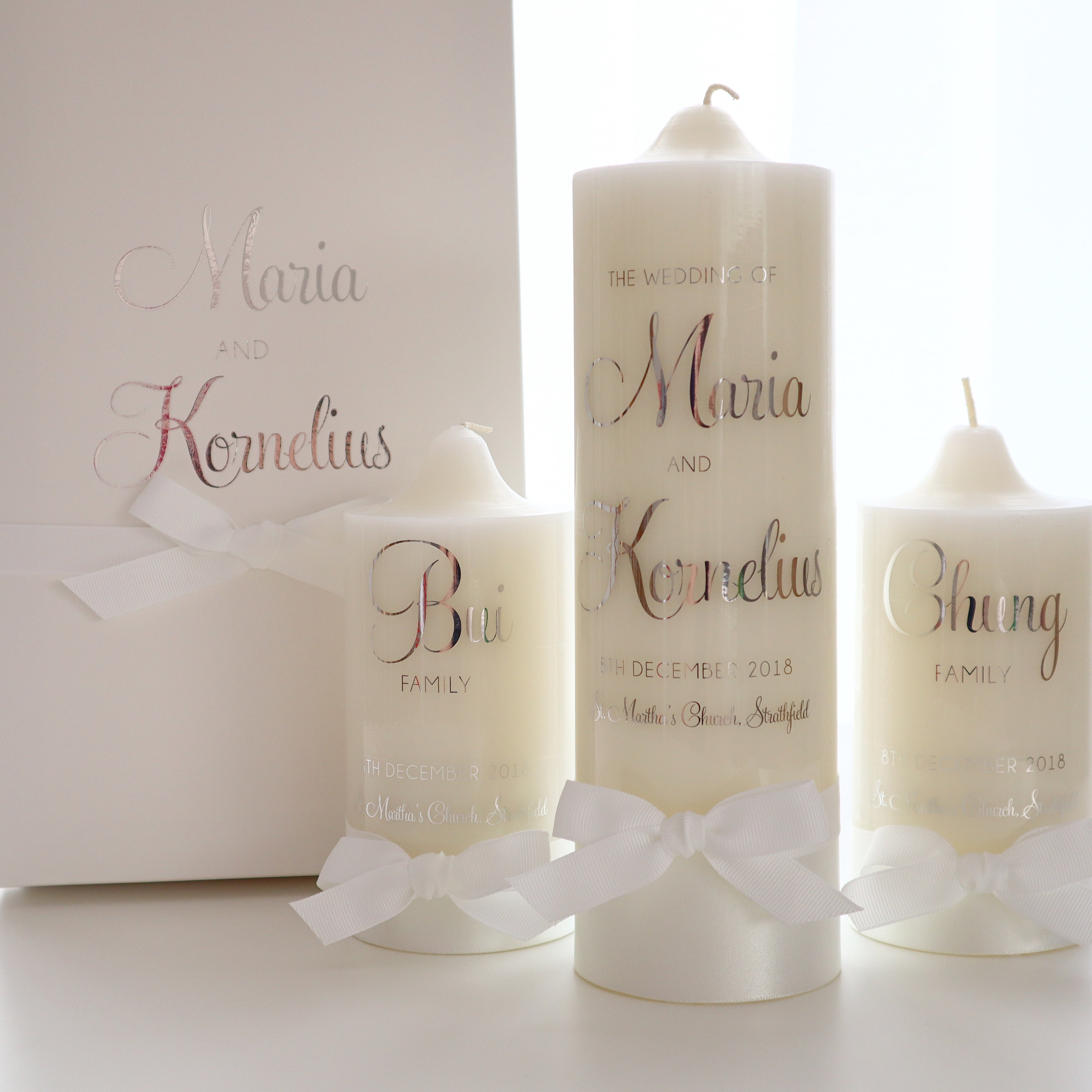 Family unity shop candle set