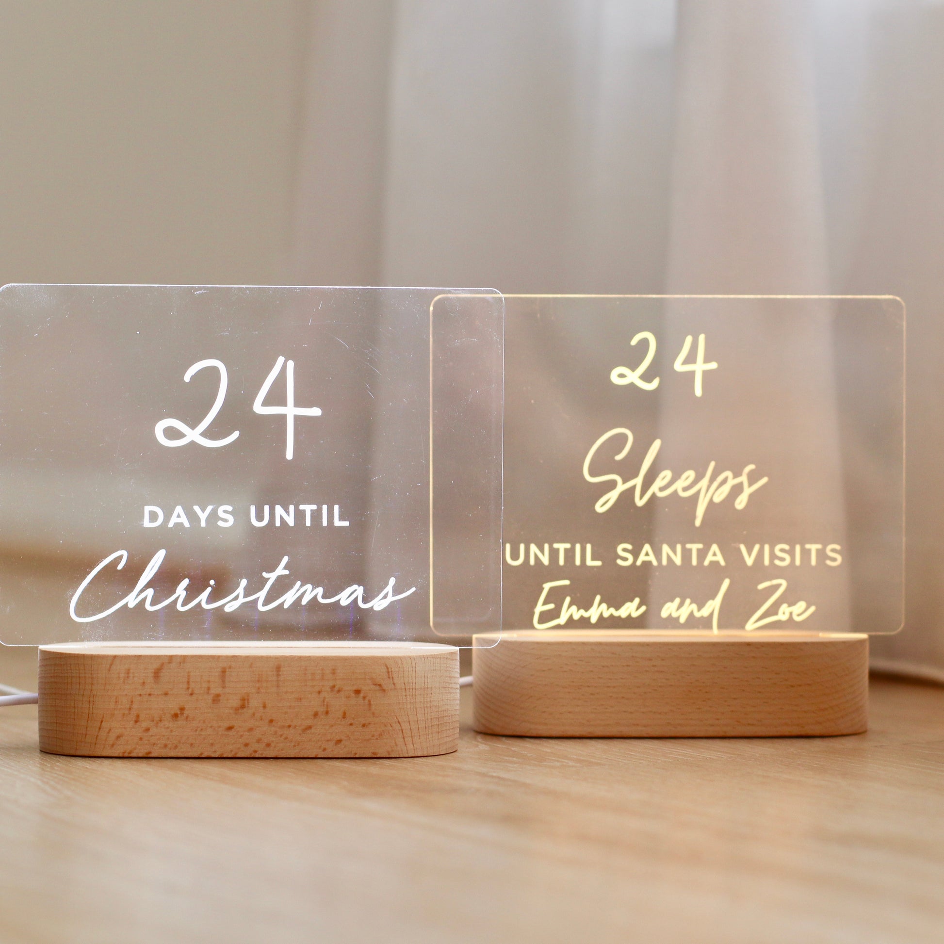 LED Christmas Countdown Lights with multiple colours
