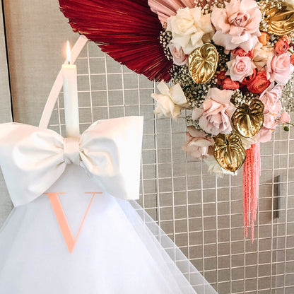 Orthodox Christening/Wedding Bow Candle | Lambatha