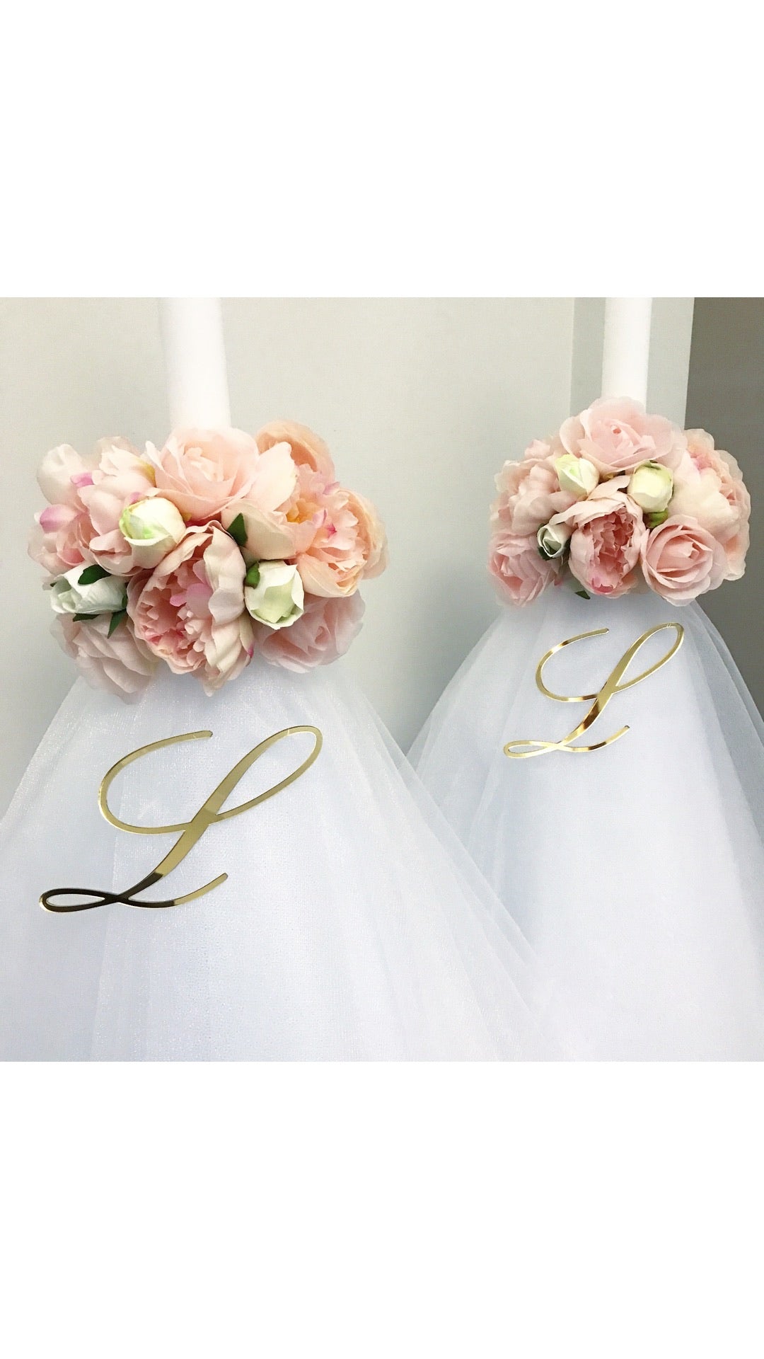 Our collection of exquisite Orthodox Christening/Wedding Pink Peony candles, are meticulously crafted to add a touch of beauty and spirituality to your religious ceremonies. 