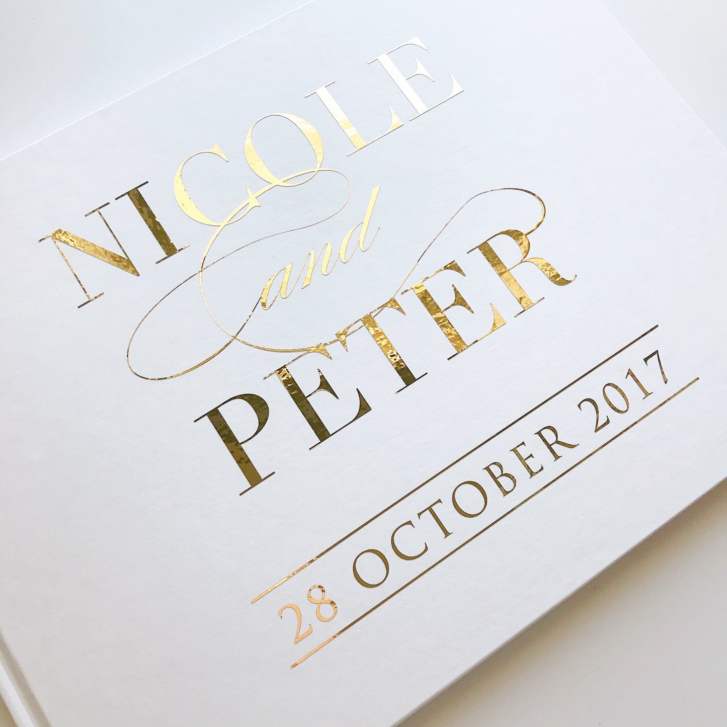 Hardcover A4 Landscape Personalised guest book 