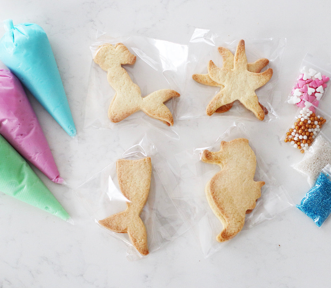 Mermaid DIY Cookie Kit - DIY cookie kit, includes everything you need to make your own gorgeous cookies.