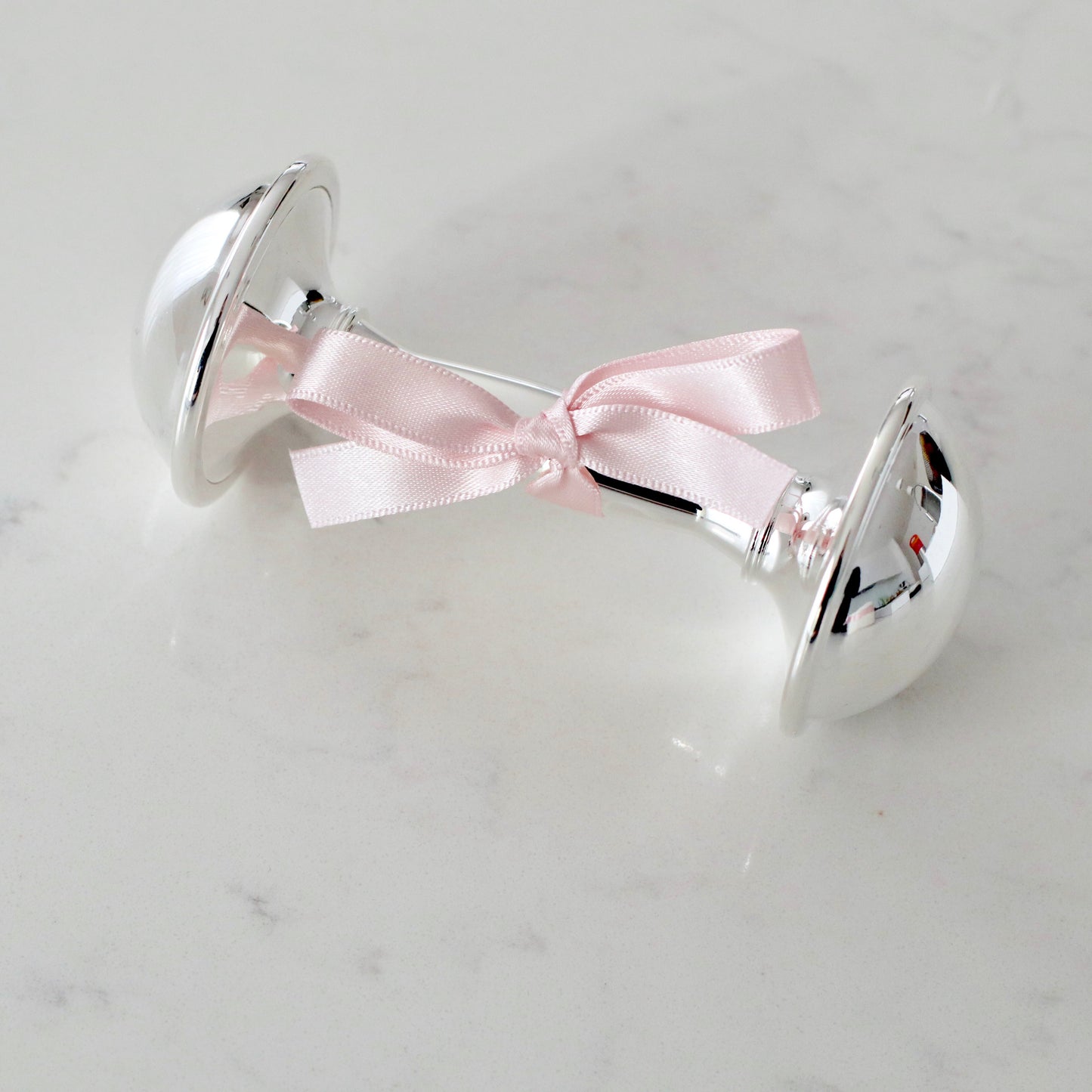 Silver Plated Rattle - Silver or Gold plated keepsake rattle 