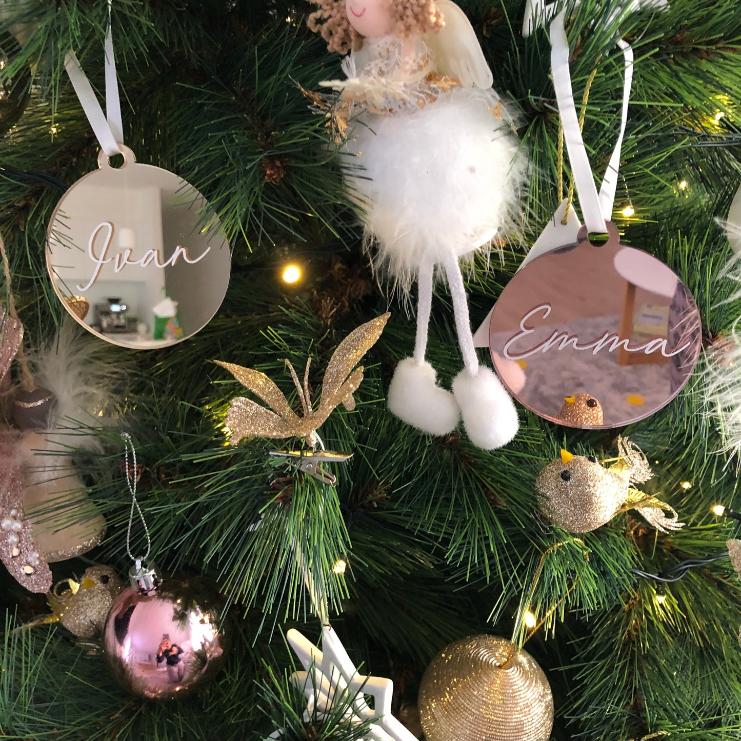 These personalised acrylic baubles are perfect as a keepsake that add that bit of interest to your tree, text colour option only available on the clear baubles.