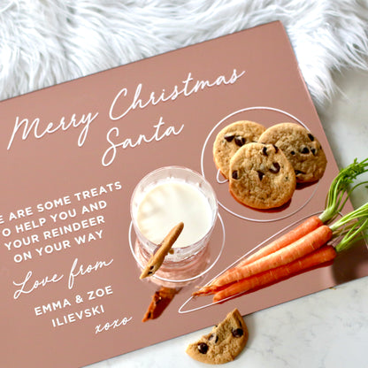 Santa Treat Board - Gold, Silver, Rose Gold & White