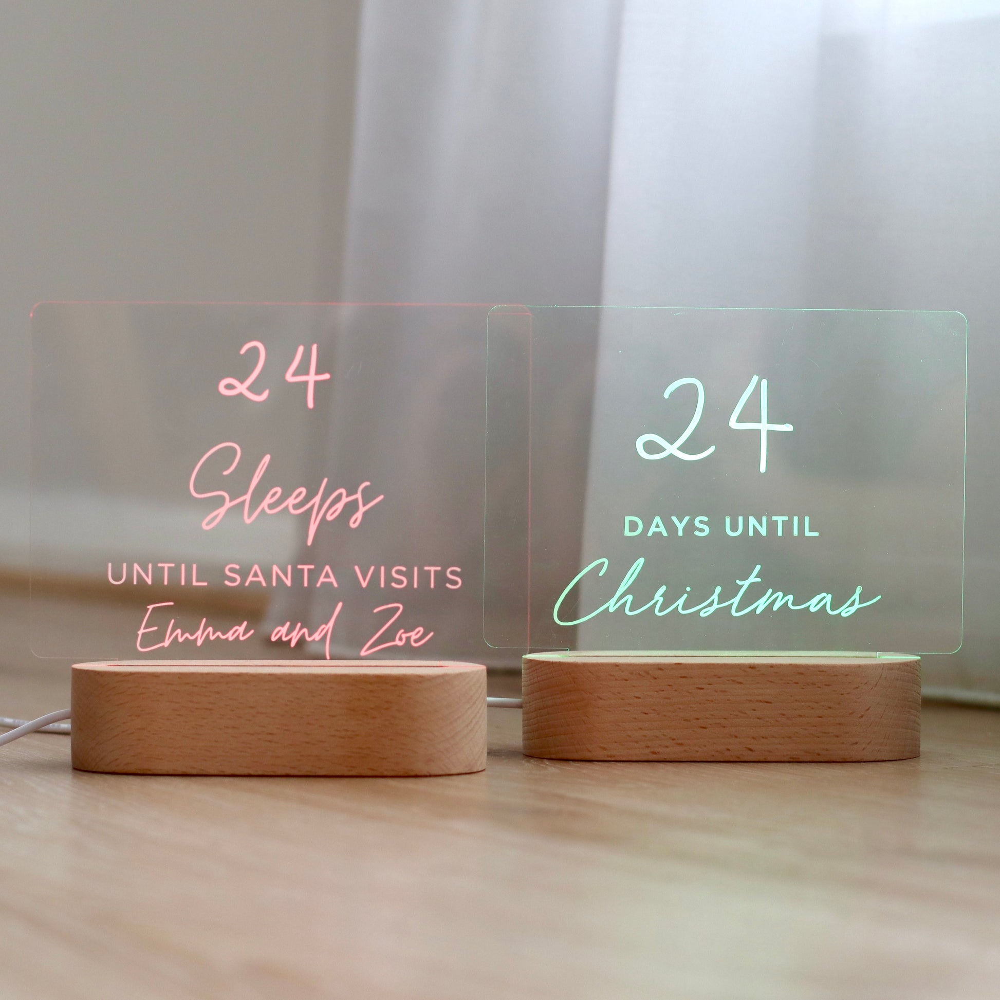 LED Christmas Countdown Lights with multiple colours