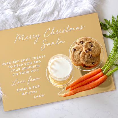 Santa Treat Board - Gold, Silver, Rose Gold & White