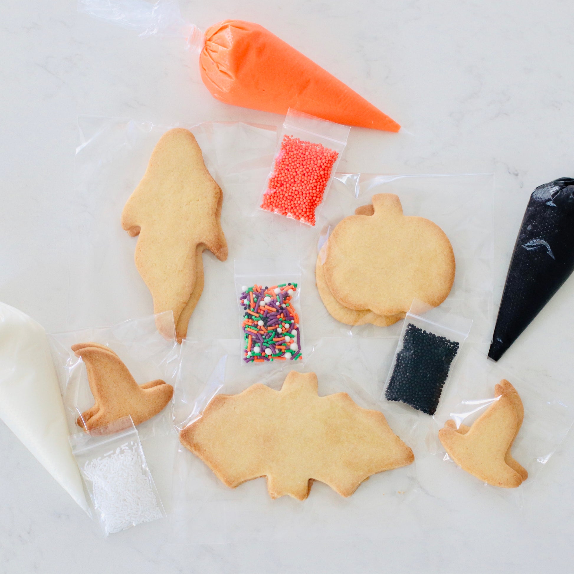DIY cookie kit, includes everything you need to make your own gorgeous Halloween cookies.