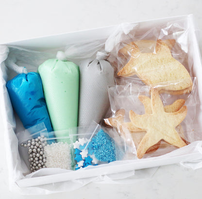 Ocean DIY Cookie Kit - DIY cookie kit, includes everything you need to make your own gorgeous, ocean-themed cookies.