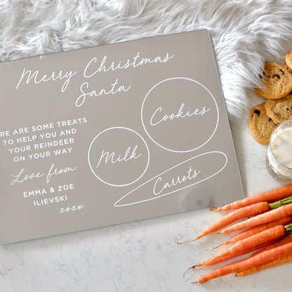 Santa Treat Board - Gold, Silver, Rose Gold & White