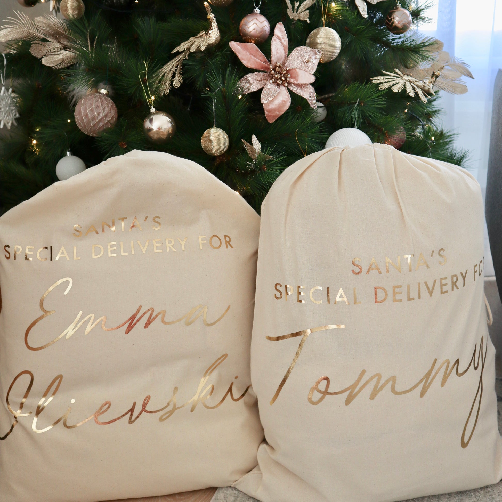 These personalised Santa sacks are perfect as a keepsake for your own children for Santa to deliver their gifts in, as well as gifting to the special little ones in your life.