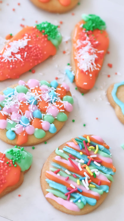 DIY cookie kit, includes everything you need to make your own gorgeous Easter cookies.