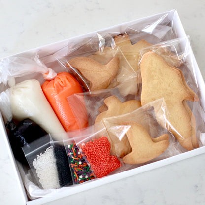 DIY cookie kit, includes everything you need to make your own gorgeous Halloween cookies.